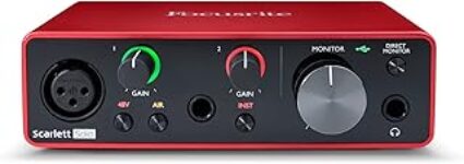 Focusrite Scarlett Solo 3rd Gen USB Audio Interface for Guitarists, Vocalists, Podcasters