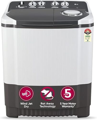 LG 7 Kg 5 Star Wind Jet Dry Semi-Automatic Top Loading Washing Machine