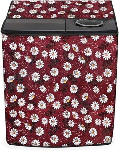 Stylista Washing Machine Cover Compatible for LG 7.0 kg P8073R3FA semi Automatic Printed Pattern